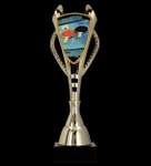 Puchar plastikowy złoty - TENIS STOŁOWY H-41,5cm 7243/TAB-B