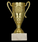 Puchar plastikowy złoty T-M H-15cm, R-50mm 9274B