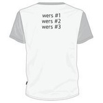 Nadruk napis trzywersowy na odzież