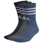 Skarpety damskie, męskie adidas 3-Stripes Cushioned Crew Socks 3 Pairs