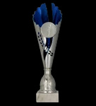 Puchar plastikowy srebrno - niebieski H-33cm 7245F