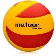 Piłka siatkowa METEOR  CHILI MICRO PU MINI czerwono-żółta rozmiar 5