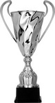 Puchar metalowy srebrny H-48cm, R-180mm 2075D