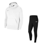 Dres męski bawełniany Nike biały/czarny CW6894-101 + CW6907-010