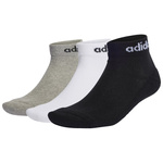 Skarpety adidas białe 3pak Linear Ankle Socks Cushioned