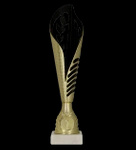 Puchar plastikowy złoto - czarny H-30cm 9278C