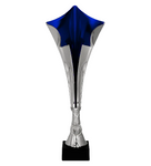 Puchar plastikowy srebrno-niebieski H-42cm 8372A