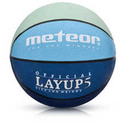 Piłka do koszykówki Meteor LAYUP niebiesko-szara