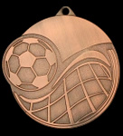 Medal stalowy brązowy - Piłka nożna - 60mm MMC6065