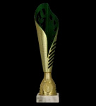 Puchar plastikowy złoto - zielony H-32cm 9279B